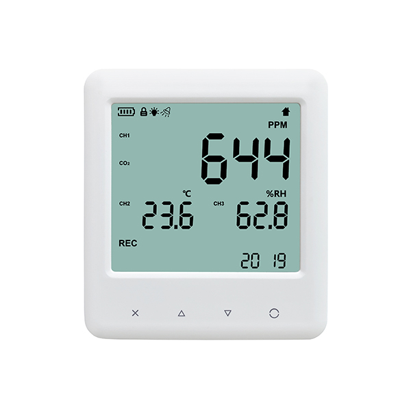 YEM_40DL-01 YEM-40DL Digital CO2 Monitor Data Logger Temperature Humidity 22528 Groups Recording with USB Export - Image 1