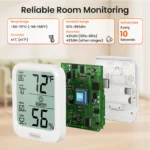 CC2030 Digital Indoor Temperature Humidity Monitor with Comfort Indicator Magnet & Stand Mount - Image 4