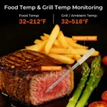 YPL-15 Smart Bluetooth Wireless Meat Thermometer IP68 Waterproof Food Probe for BBQ Oven Grilling - Image 6
