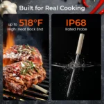 YPL-15 Smart Bluetooth Wireless Meat Thermometer IP68 Waterproof Food Probe for BBQ Oven Grilling - Image 9