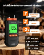 YW-212-P Digital Wood Moisture Meter 0-58% Range 7 Modes Pin-Type Timber Moisture Tester - Image 4