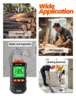 YW-212-P Digital Wood Moisture Meter 0-58% Range 7 Modes Pin-Type Timber Moisture Tester - Image 8